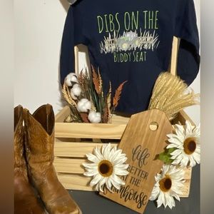 Dibs on The Buddy Seat. Youth Long Sleeve Tee